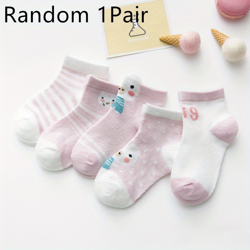 Baby Girls Cotton Mesh Ankle Socks 0-2 Years