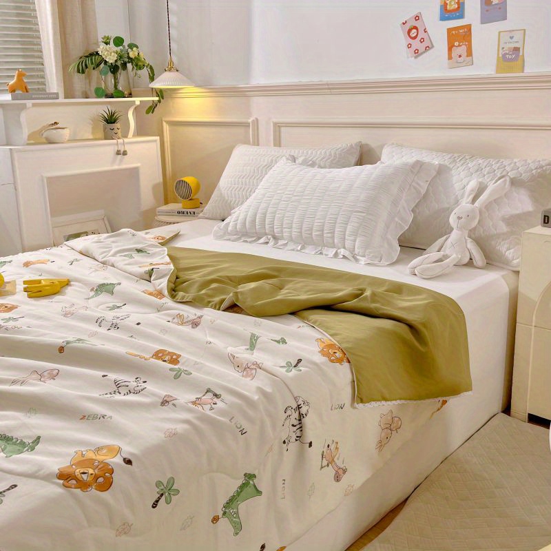 Edredón de invierno estampado florales TIYI cama grande o individual