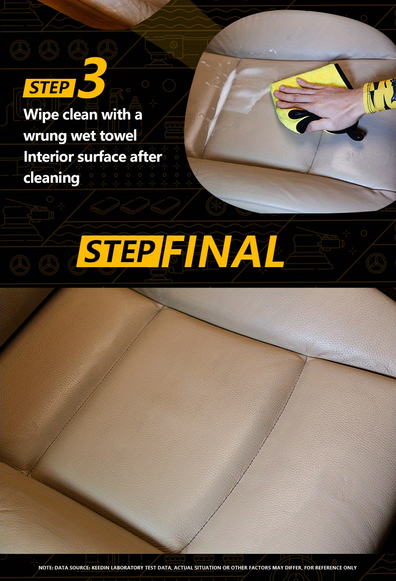 KEEDIN Car Interior Foam Cleaner Car Household Use Decontamination Cleaning  Seat Leather Multi-functional Cleaner