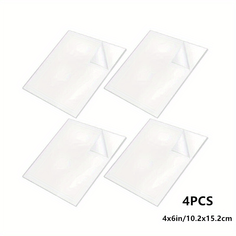 30 Pack Paper Picture Frames for 4 x 6Inch Photos, Standing White
