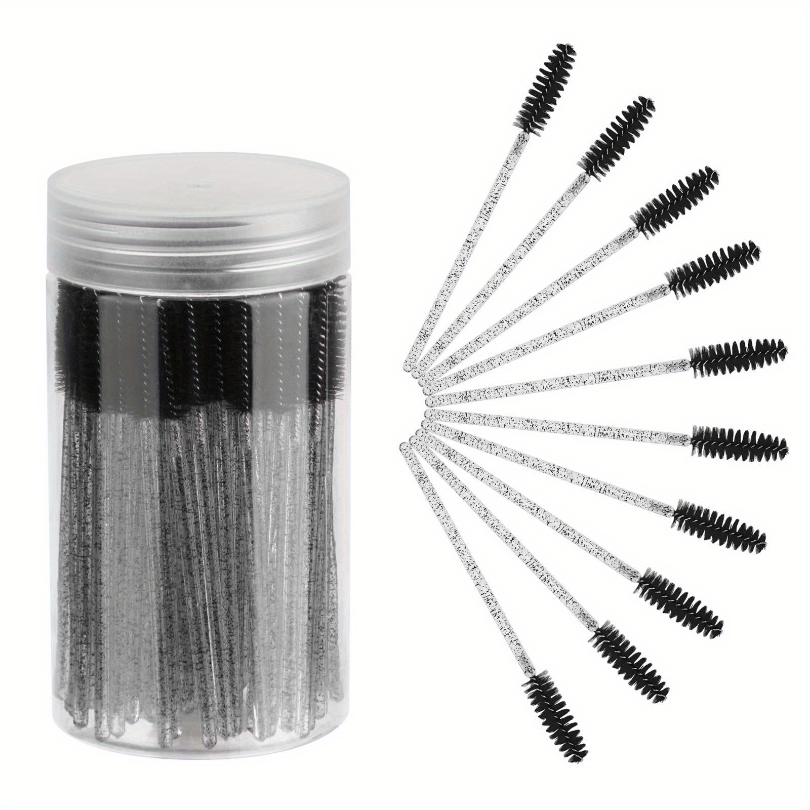 50 pcs Eyebrow and Eyelashes Disposable Brush – jvbeautylounge