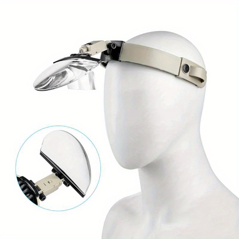 Head Mounted Magnifying Glass High Definition With Light 14 - Temu