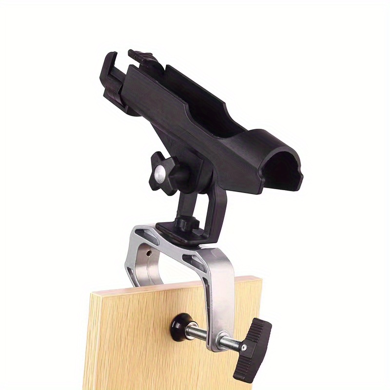 1pc 360 Adjustable Fishing Rod Holder With Large Clamp - Temu