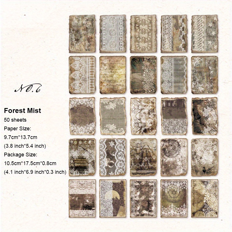 Vintage Scrapbook Paper Perfect Crafting Journaling Temu