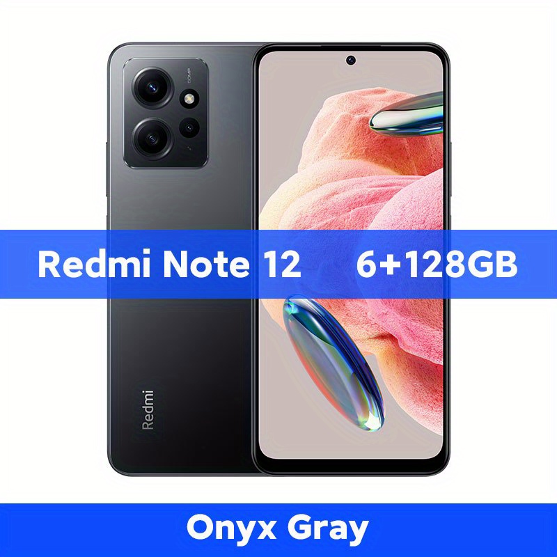 Xiaomi Redmi Note 12 4G Onyx Gray / 8+256GB / 6.67 AMOLED 120Hz Full HD+