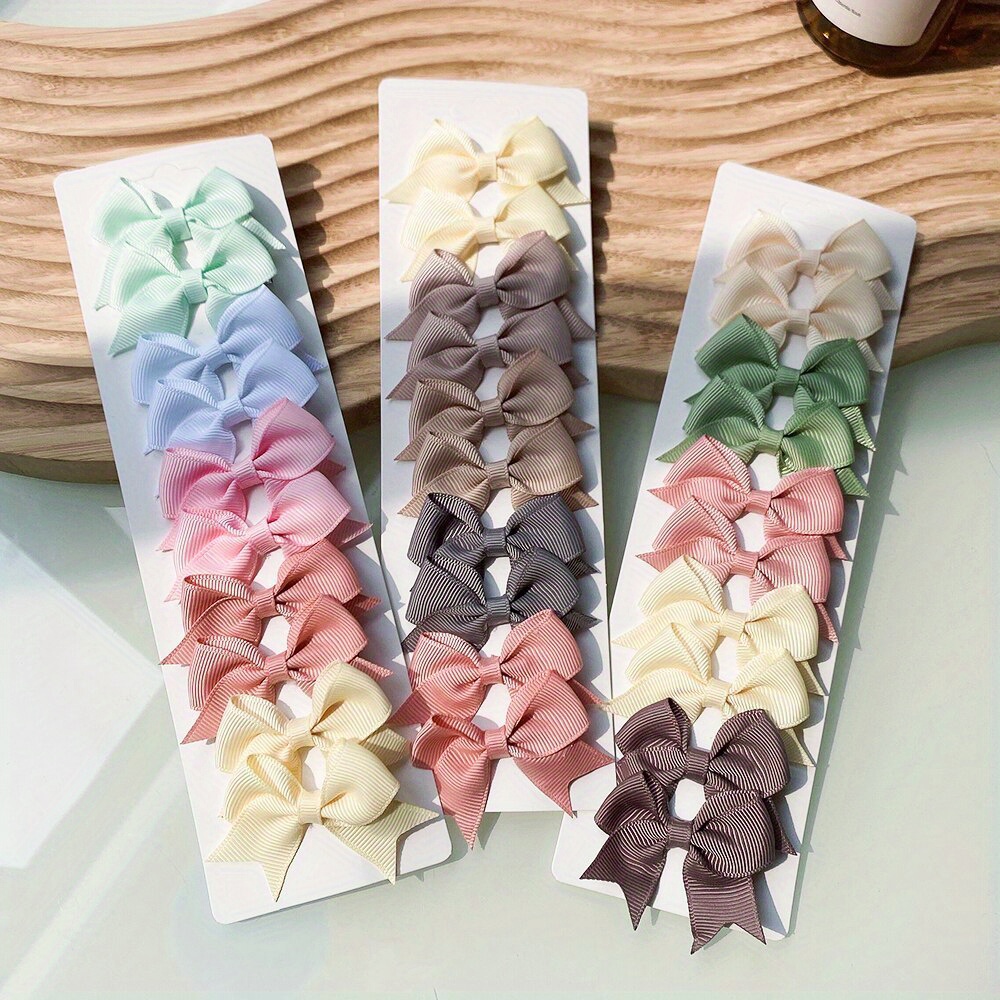 10pcs Adorable Baby Girls Bow Hair Clips - Perfect For Stylish Headwear, Ideal choice for Gifts