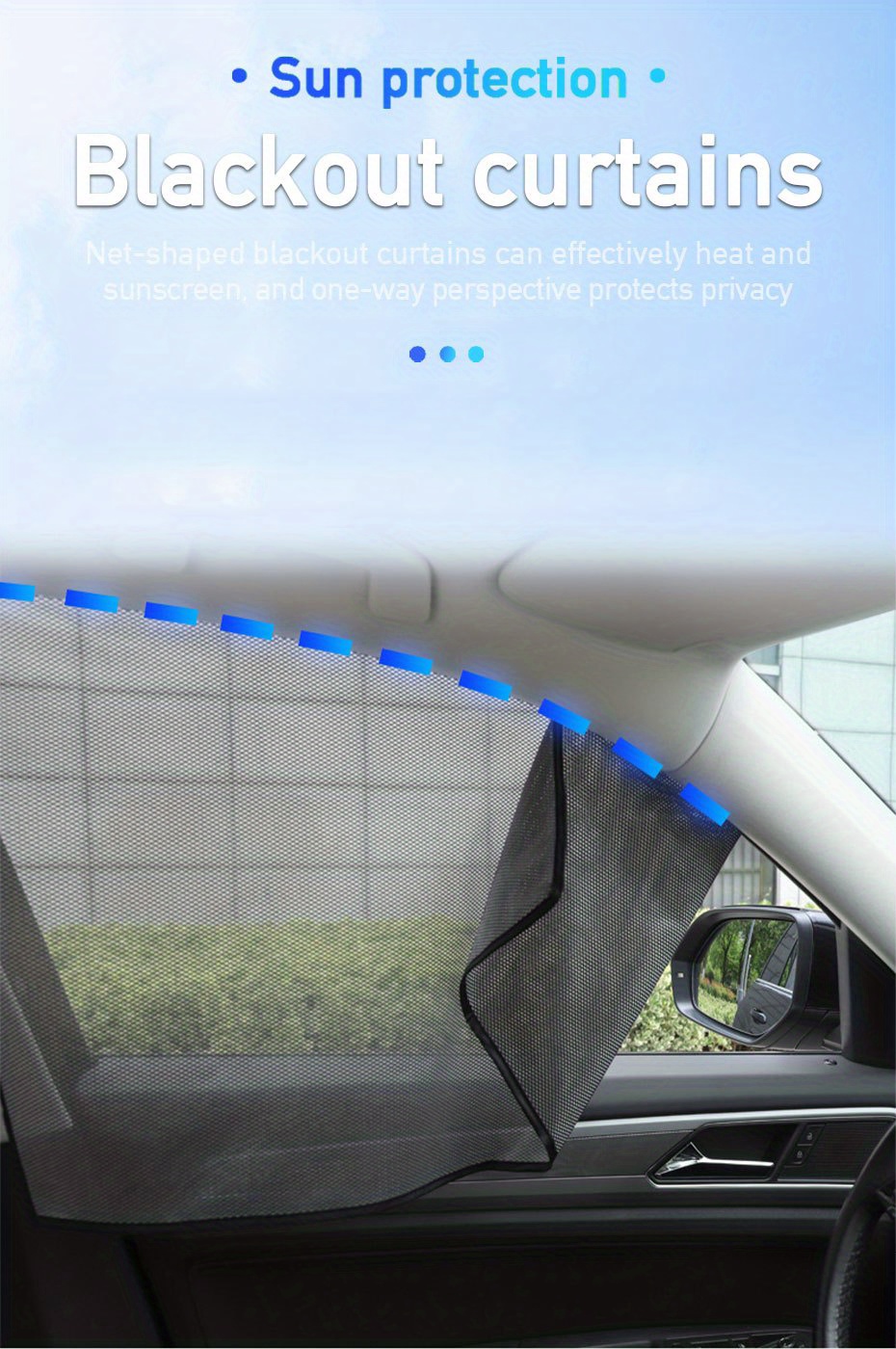 Magnetische Mesh vorhänge Auto seitenfenster sonnenschutz Uv - Temu Germany