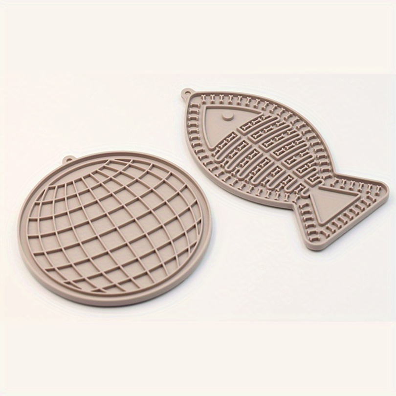 Pet Licking Mat Blue Round