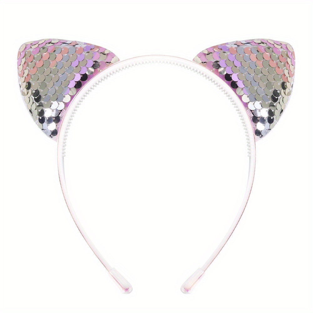 Gradient Holographic Cat Ears Headband