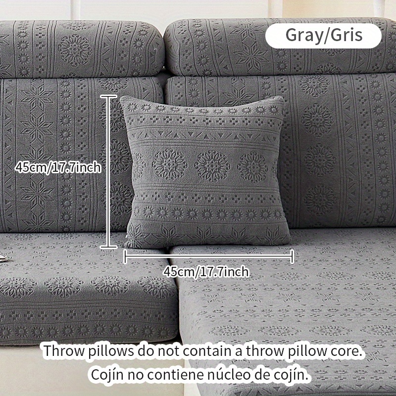 High Quality 12 Color 1/2/3 Seater Sofa Cushion Set Elastic Jacquard  Polyester Spandex Sofa Seat Cover Solid Color Double Sofa Chair Cushion  Sofa