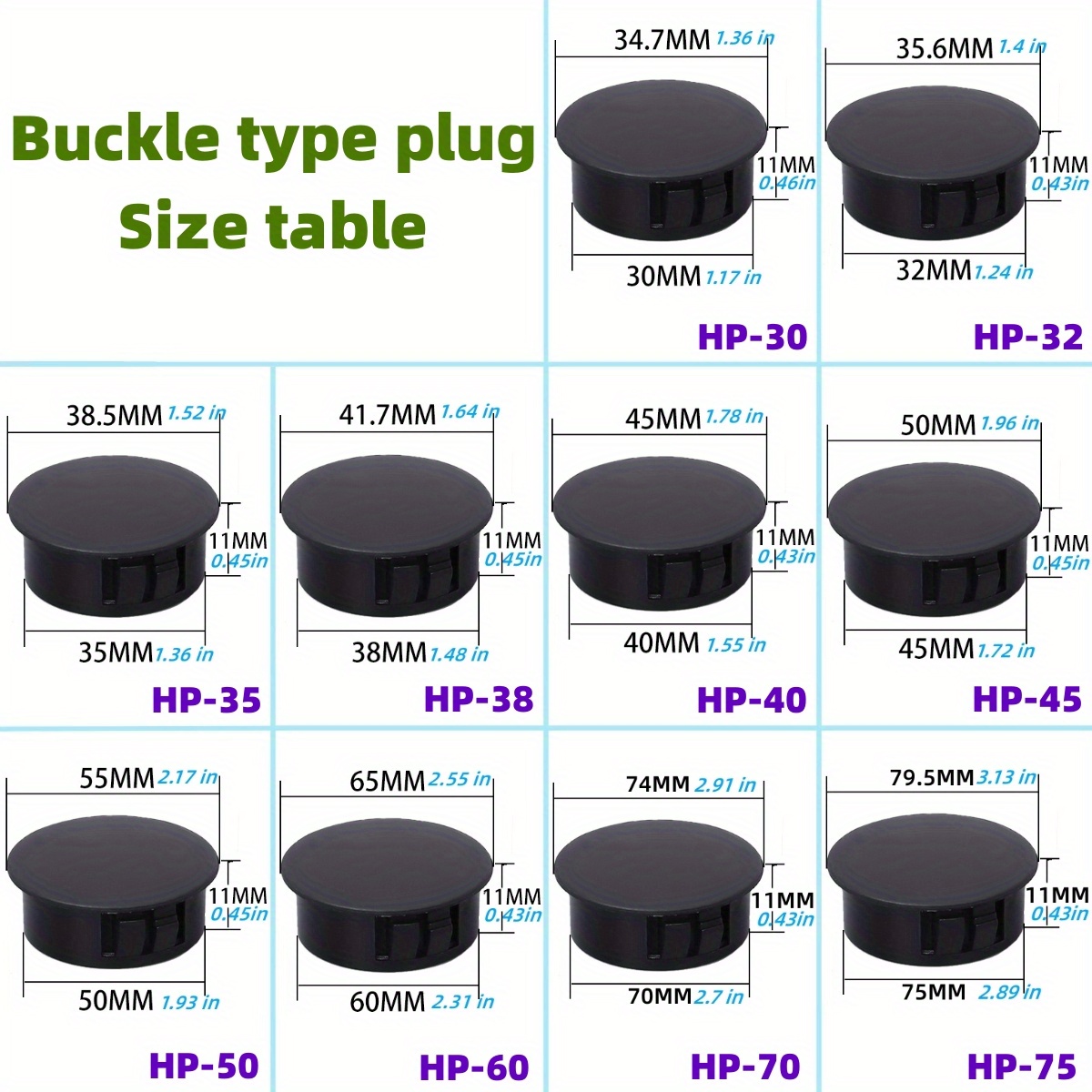 Hole Plugs - Conceal Many Hole Sizes - Bulk Discounts