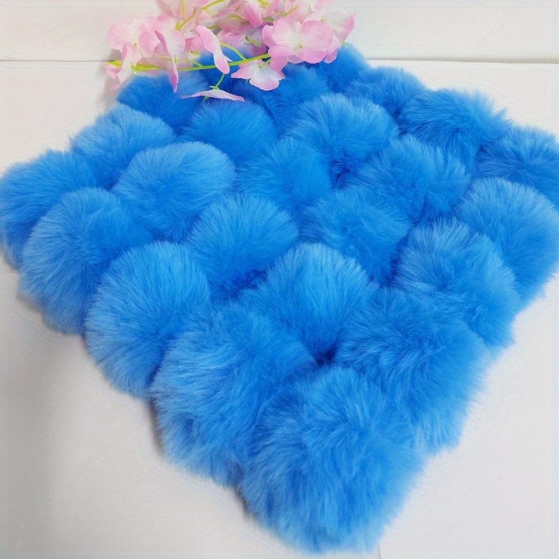 16Pcs - Friendly Plush Fluffy Hat Pom Poms Faux Fur Clothing Plush Ball  Artificial Plush Pompom Fur Pom Pom Balls Charms Mini Pom Poms Crafts Faux  Fur