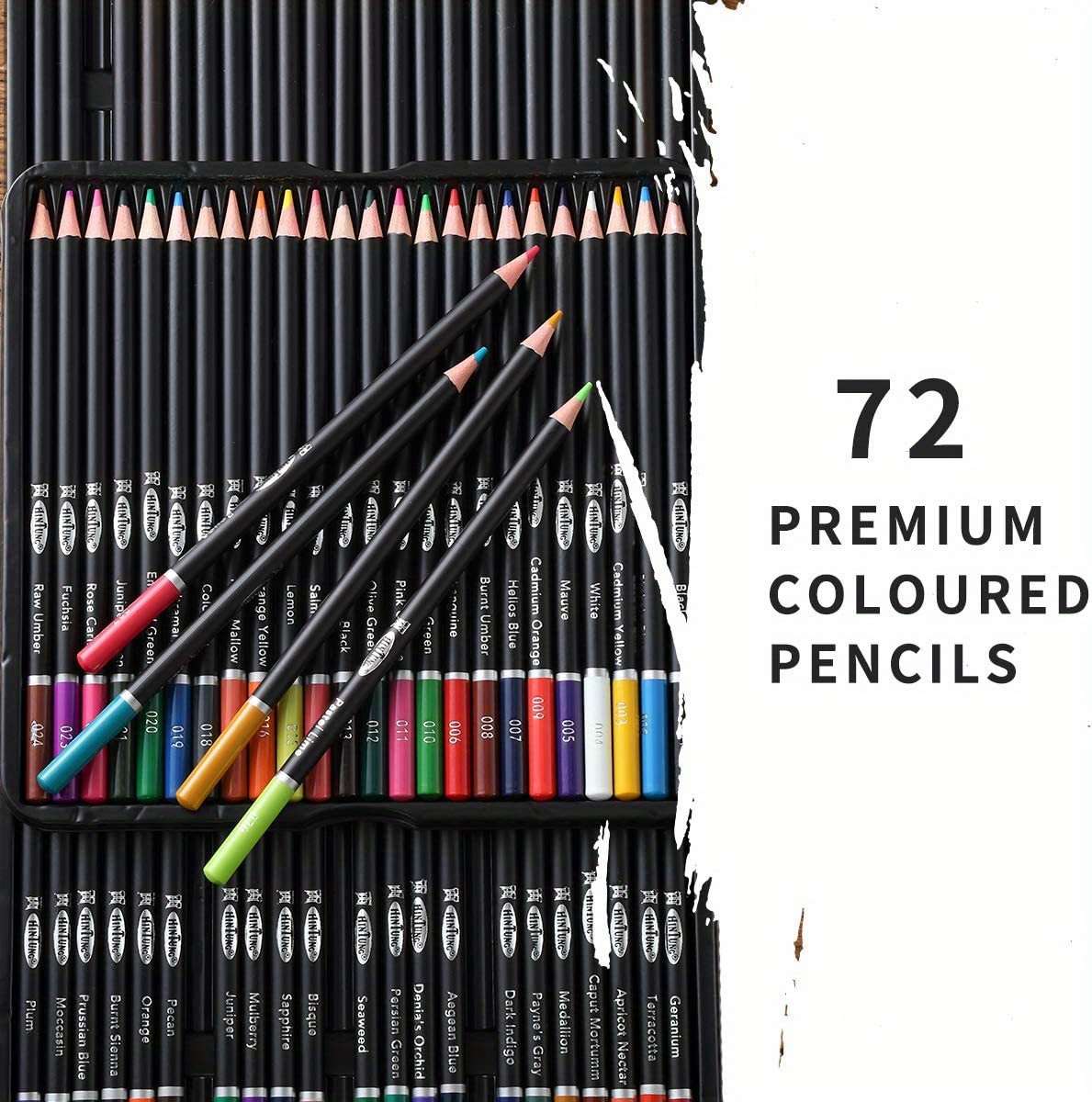 Colored Pencils 72 Professional Artist Pencils Set Coloring Temu