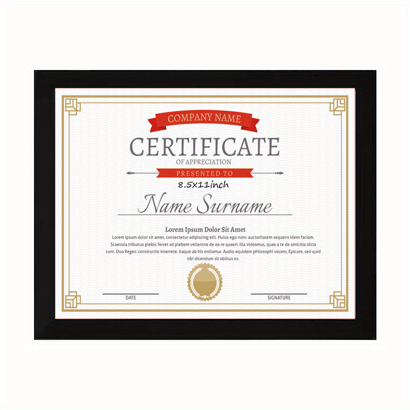 Photo Frames Hd Perspex Solid Frame Displaying Certificates Temu