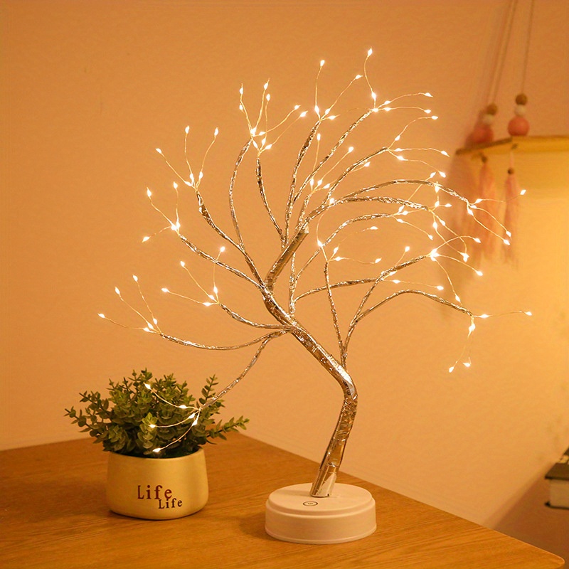 1pc Lampada Albero Artificiale Te 108 Led Usb Batteria Aa - Temu Italy