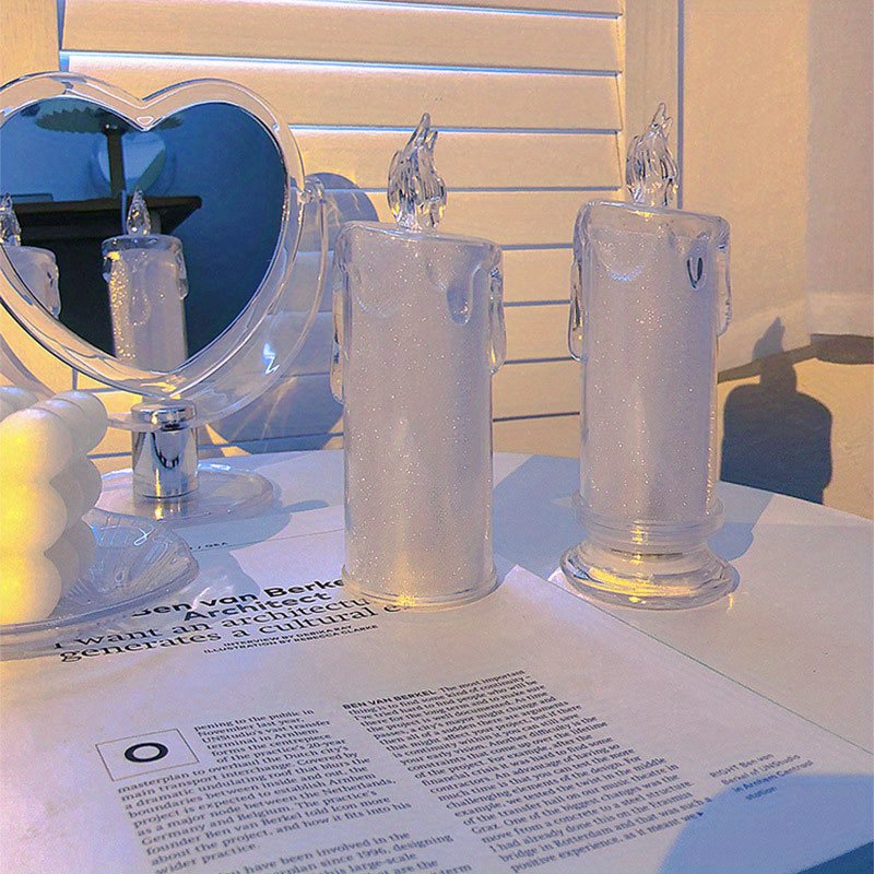 Flameless Candle Battery Powered Embedded Starlight String Temu