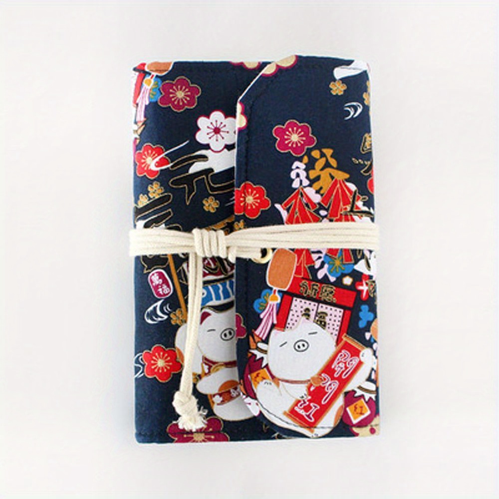 A6 Kawaii Japanese Lucky Cat Journal Cloth Notebook Shiba - Temu