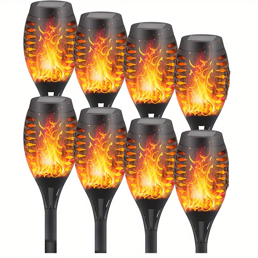 Solar Torch Lights Flickering Flame Halloween Decorations - Temu