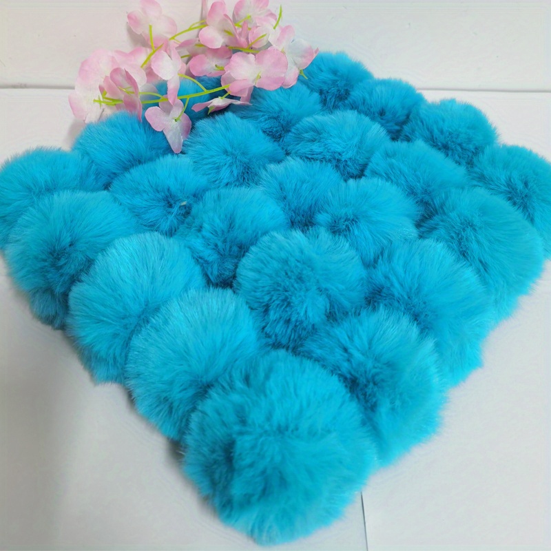 4/5cm Small Colorful Plush Fluffy Faux Fur Ball With Rubber Band Christmas  Ball For DIY Hat Clothing Toys Accessories 5pcs - AliExpress
