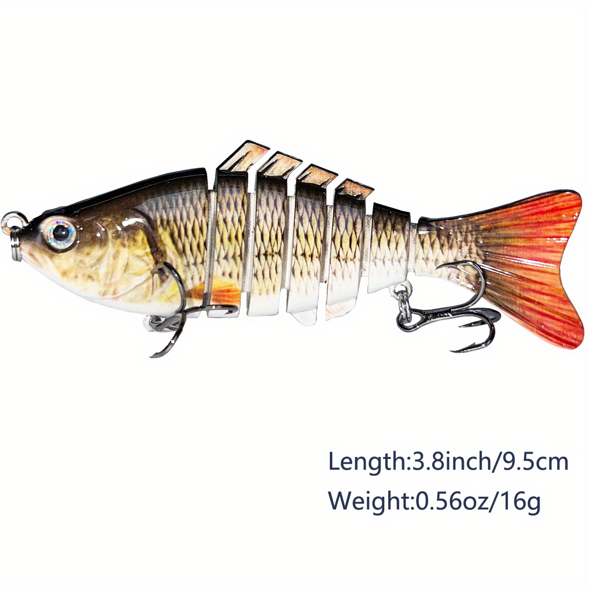 fishing lures full size multi jointed swimbait slow sinking - Temu