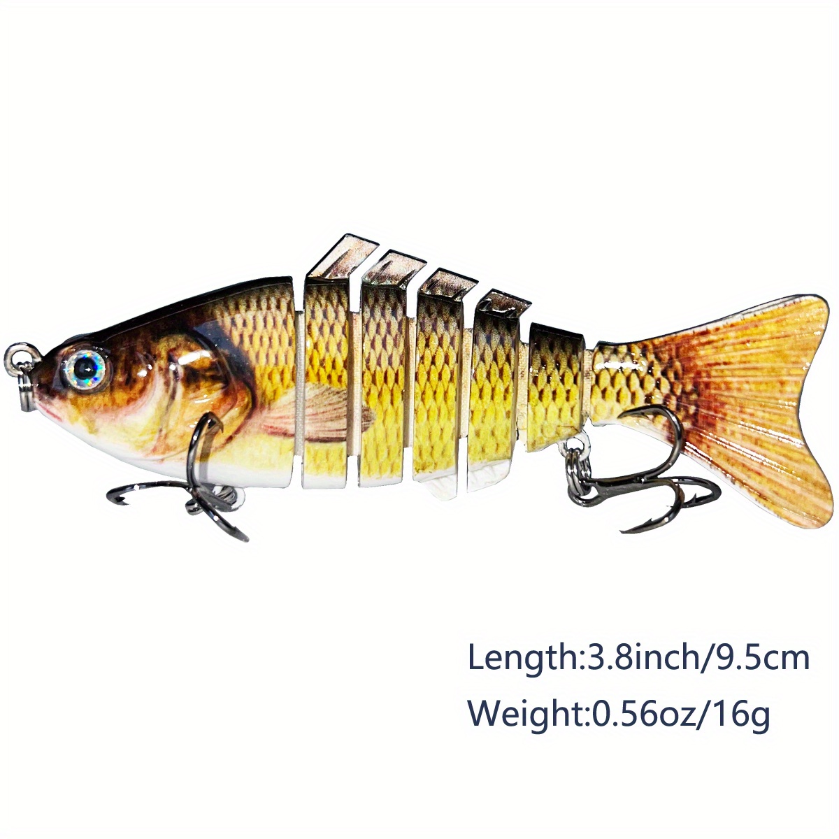 3pcs/lot 11G/8CM Fishing Hard Lures 3D Printing Vivid Color Rattle Crank  Bait With Lip&Treble Hooks For Freshwater Bass Catfish Blackfish Fishing
