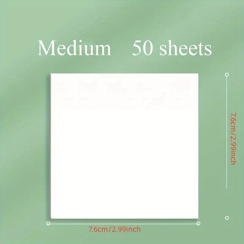 50 Sheets Of Transparent Sticky Notes - Perfect For School, Office, And Journaling!