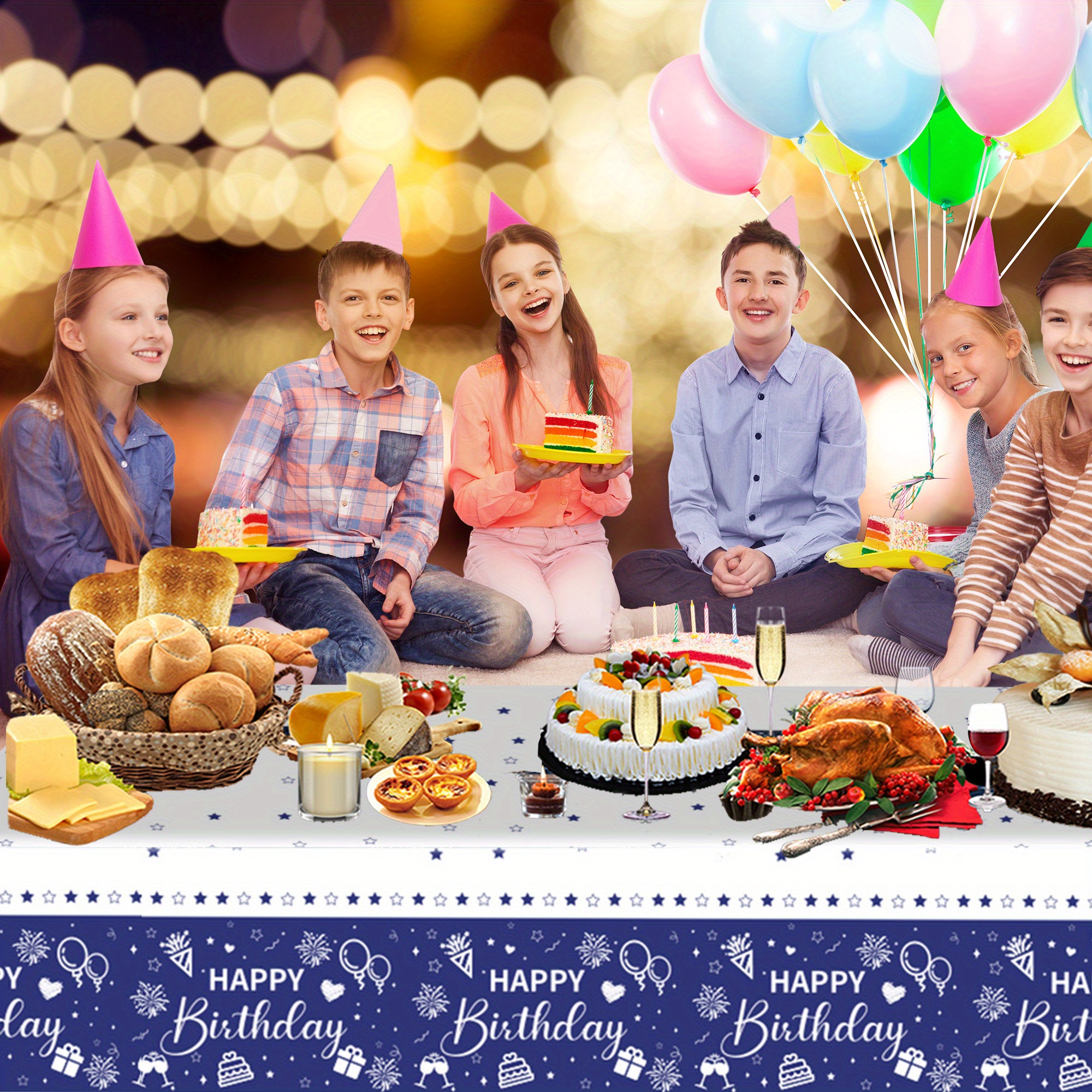 Venta Al Por Mayor Mesa De Plástico Cubre Cumpleaños-Compre Online