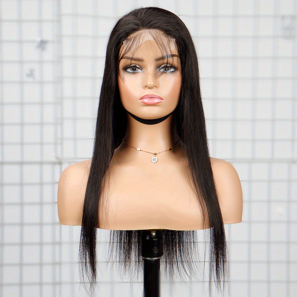 5x5 HD Lace Closure Wigs Human Hair 180 Density Straight 5x5 Lace Front  Wigs Human Hair for Black Women Pre-Plucked Glueless Brazilian Virgin  Transparent Lace Frontal Wigs Human Hair 24 Inch 