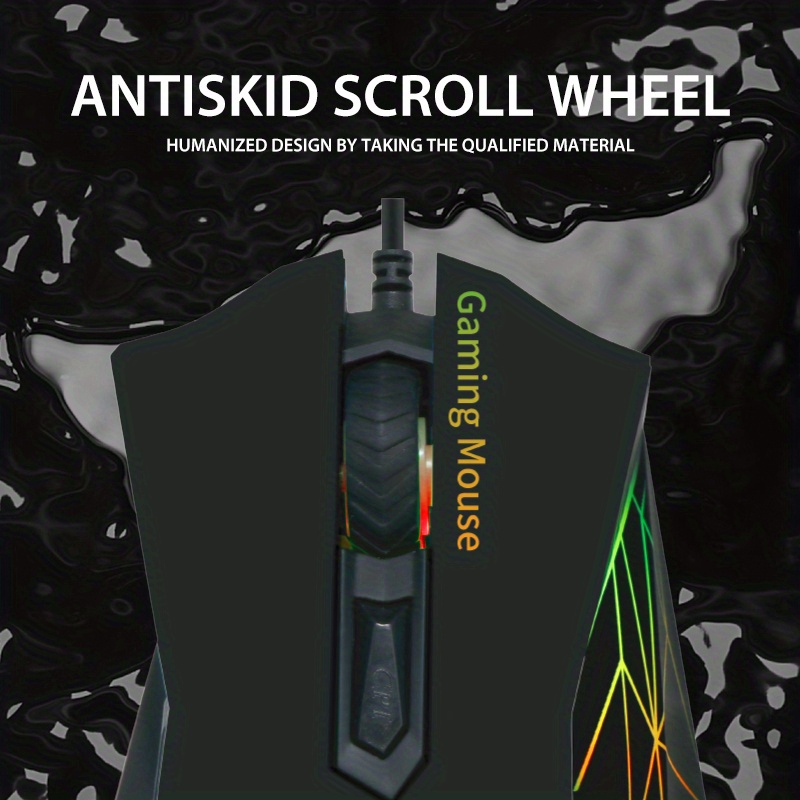 Jedel Gaming Mouse Wired Pc Mouse Led Lighting 3600 Dpi Temu