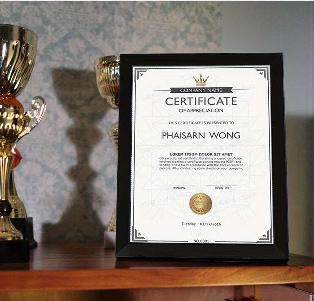 Photo Frames Hd Perspex Solid Frame Displaying Certificates Temu