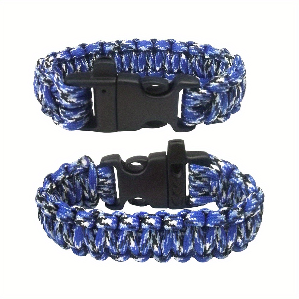 1 Pulsera Tejida Mano Hombre Pulsera Paracord Camuflaje - Temu Chile