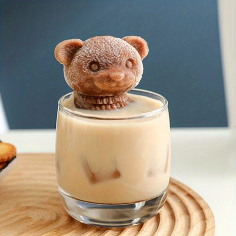 Cute Cartoon Bear 3d Stereo Silicone Ice Mold Perfect For - Temu