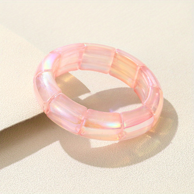  Resin Bangle - Acrylic Bracelet - Transparent With A