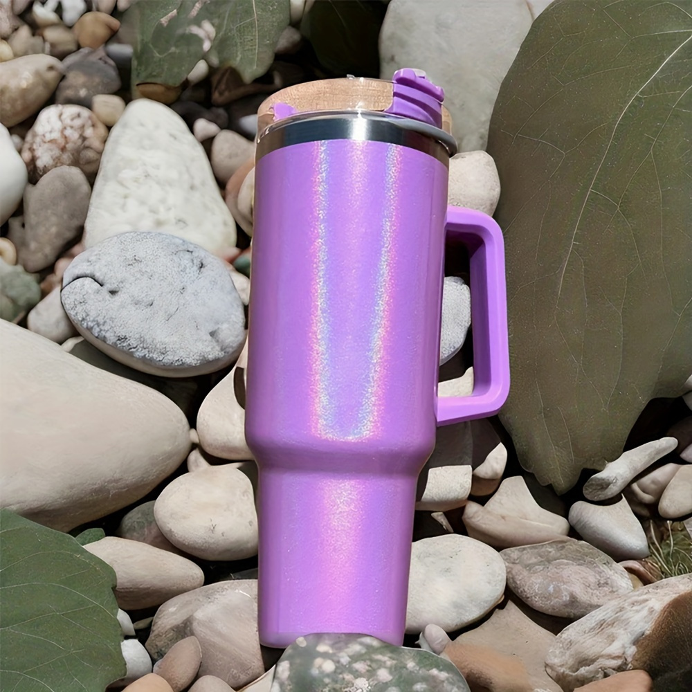 Sparkle Go: Stainless Steel Insulated Tumbler Handle Straw - Temu