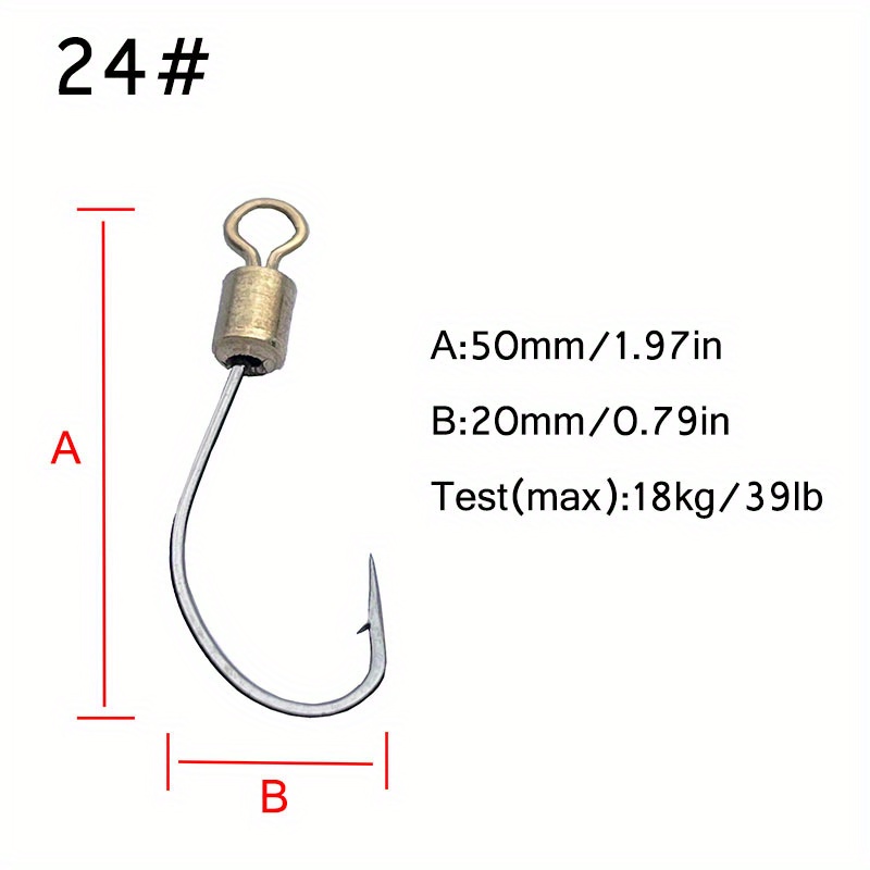 Fishing Hook,10Pack Double Hook Fishing Fishing Hook Rig Wire Leader Hook  Rig Versatile Functionality 