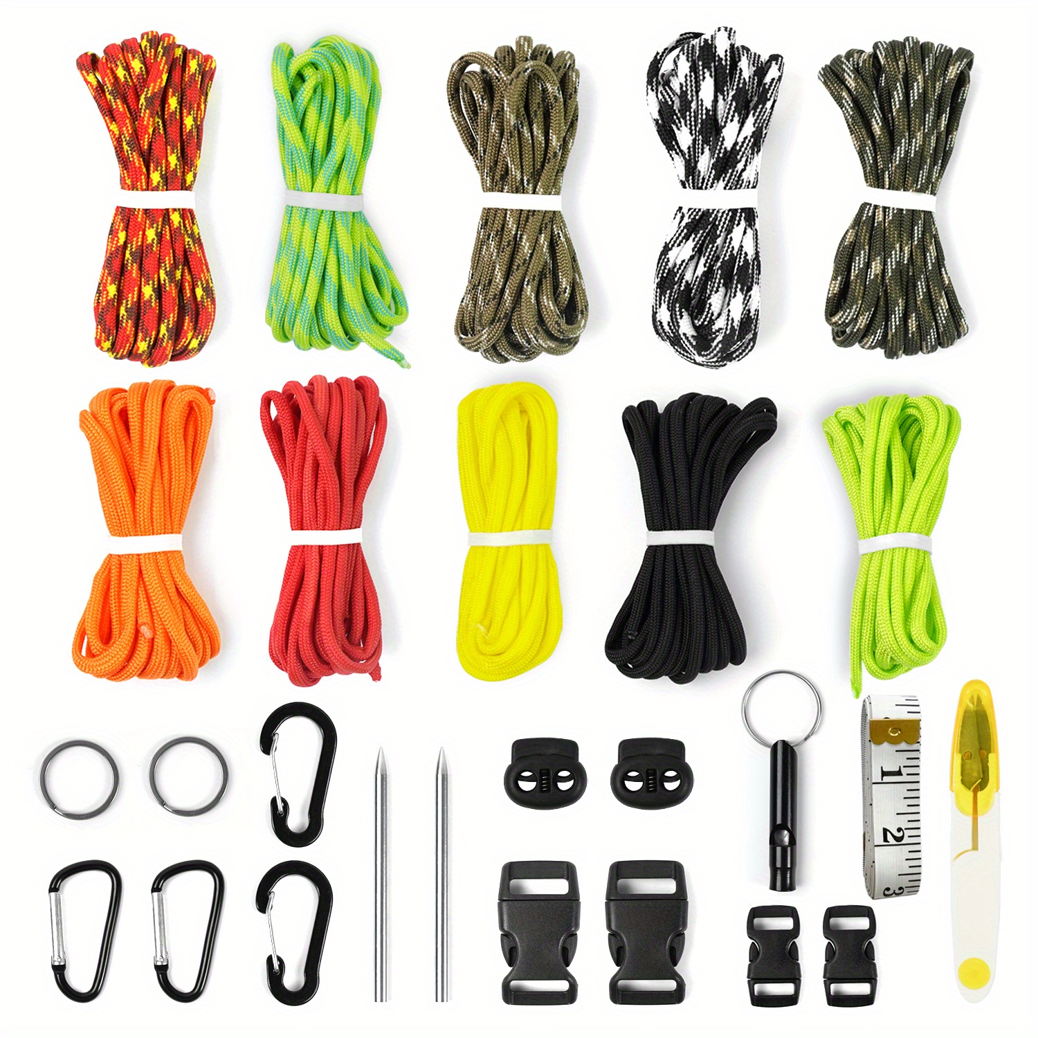 10 Colors Multifunctional Paracord 550 Nylon Rope For - Temu