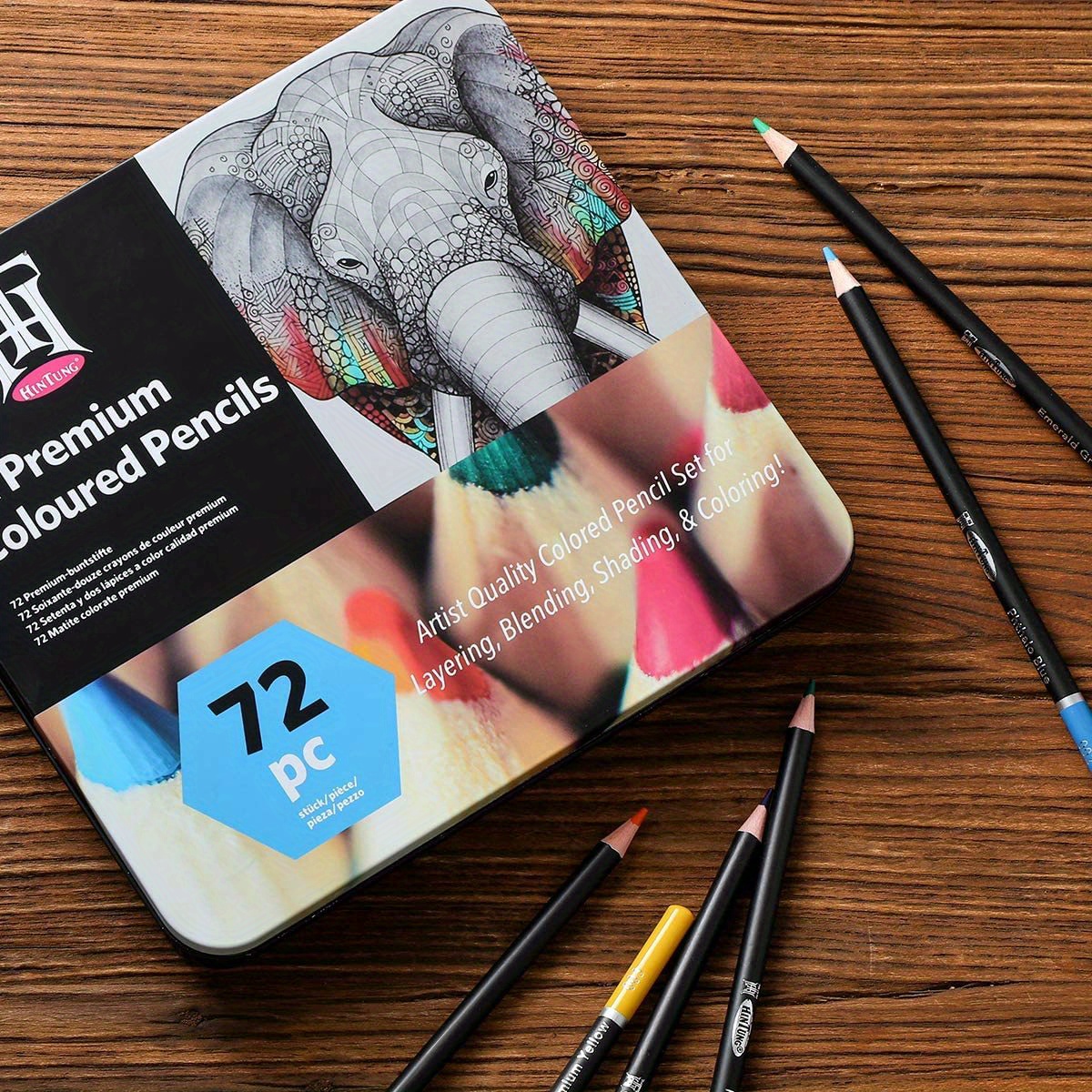 Colored Pencils 72 Professional Artist Pencils Set Coloring Temu