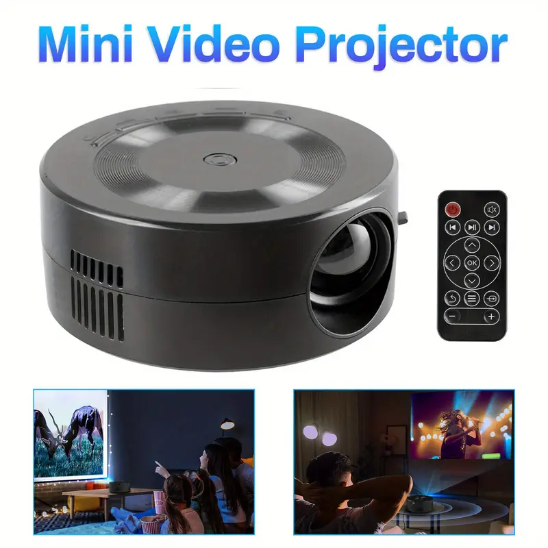 mini projector for home use usb portable built in speaker audio port compatible with android ios mobile phone tablet usb flash driver perfect gift for friends and loved ones details 10