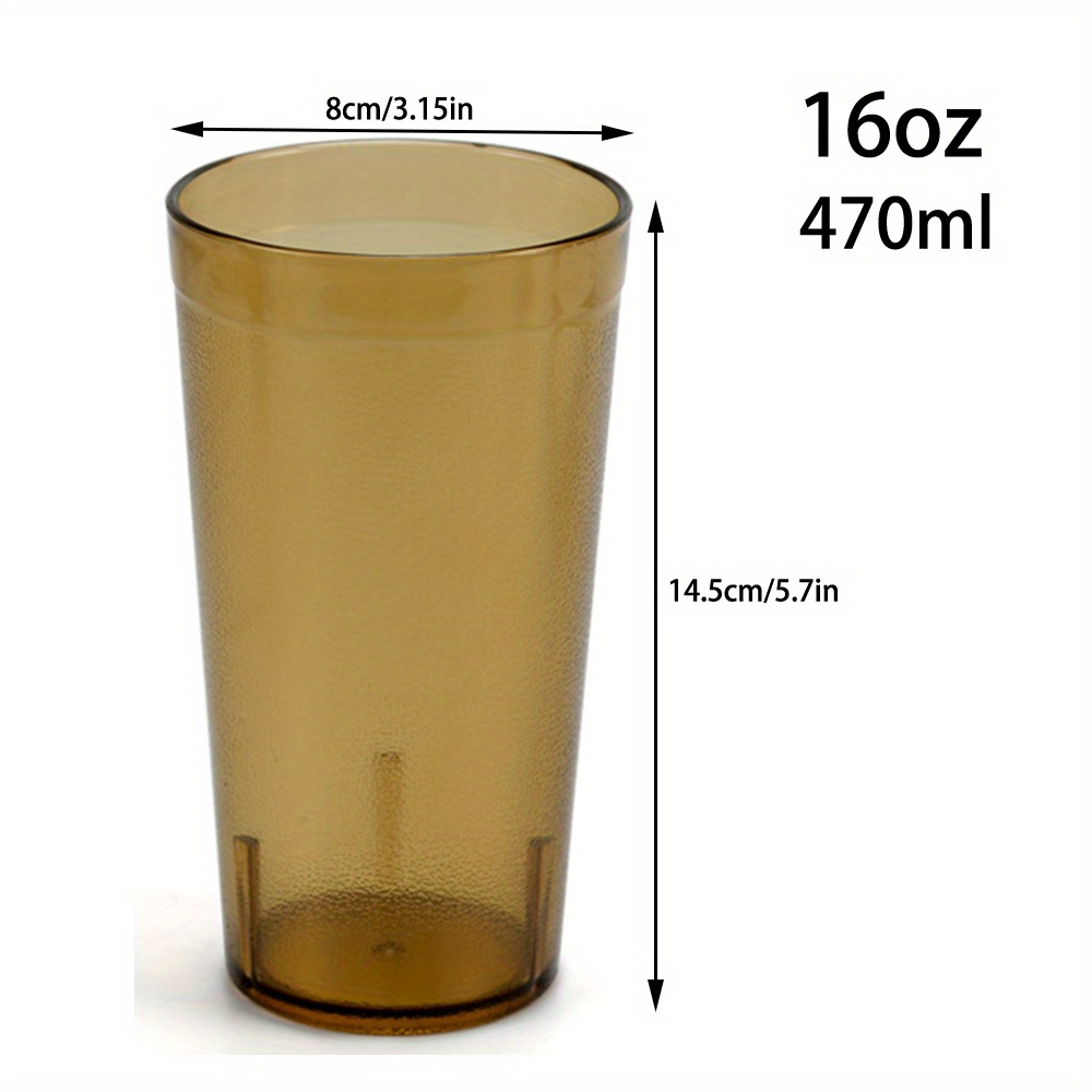 Drinking Glasses Set of 1 - 17.9oz Iced Coffee Glasses, Iced Tea