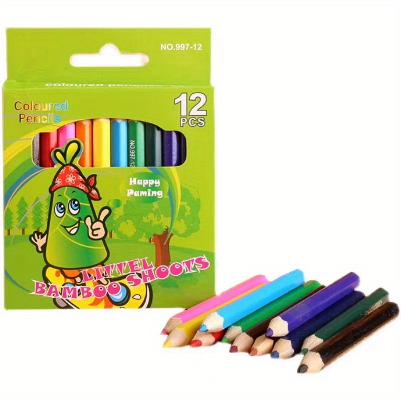 Pssopp Juego de lápices de colores, lápices de colores profesionales, juego  de arte para niños, estuche de lápices de colores de núcleo suave, juego