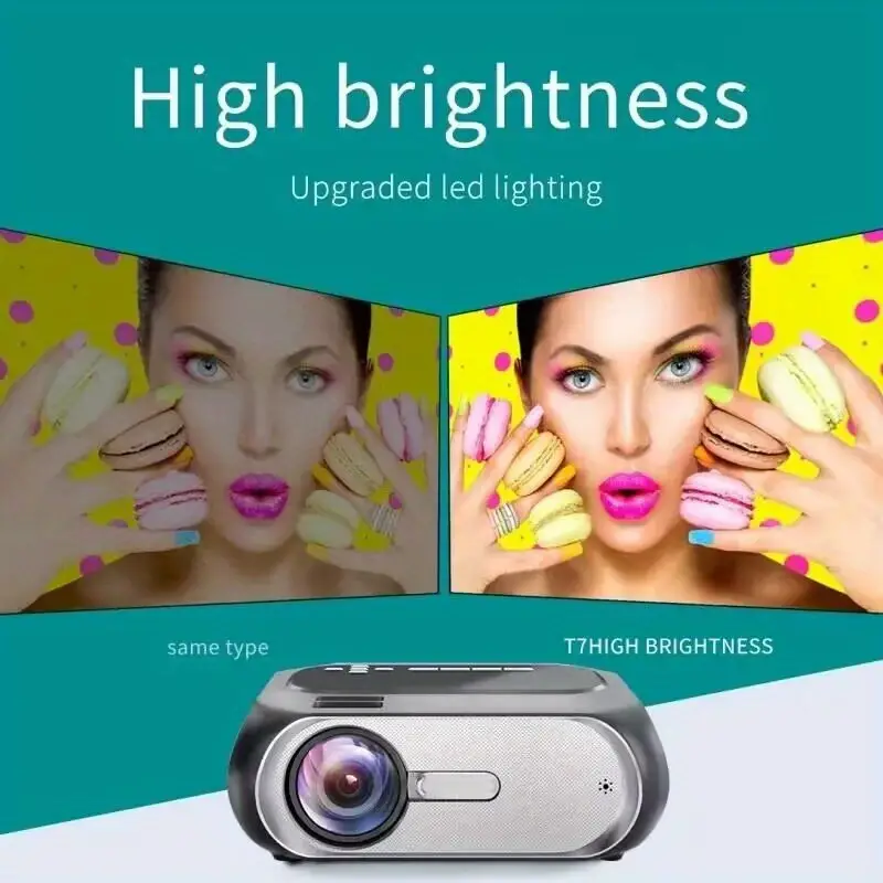 t7 us 720p hot sale hd home theater mini portable intelligent projector pocket digital projector details 4