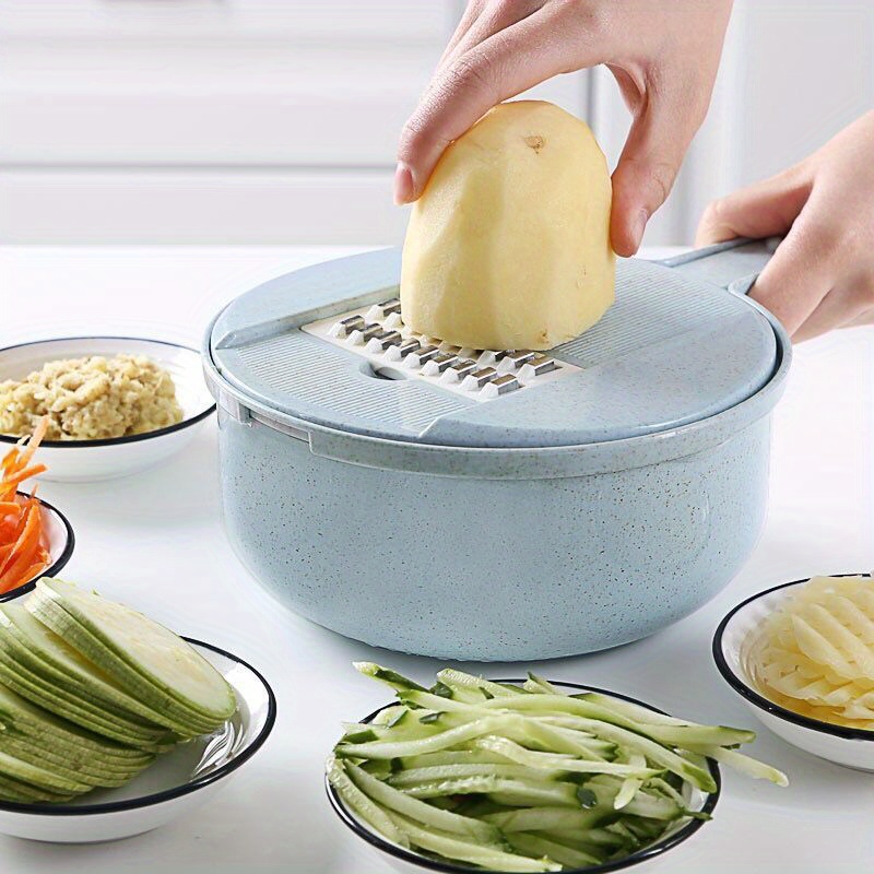 9in1 Vegetable Chopper Multifunctional Fruit Slicer Manual - Temu