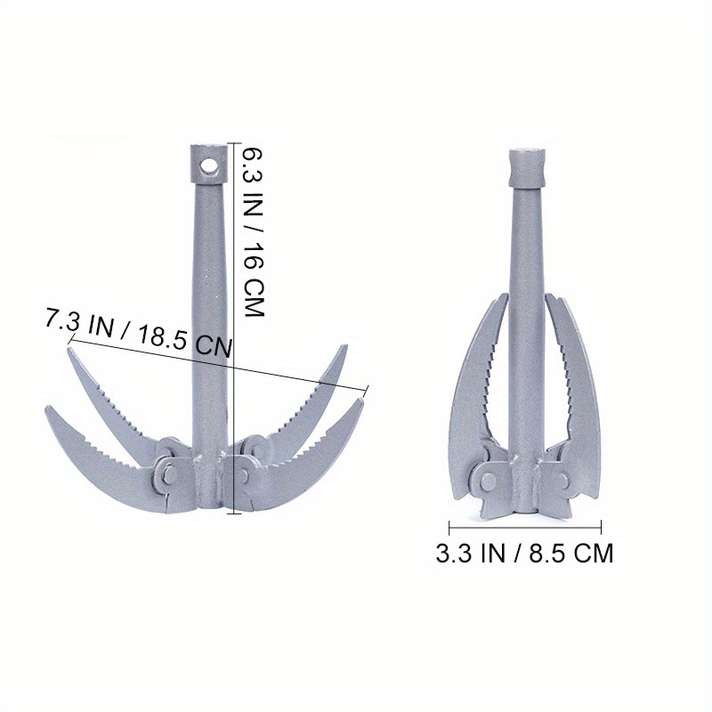 Foldable Water Grass Knife Four legged Anchor Pulling Device - Temu