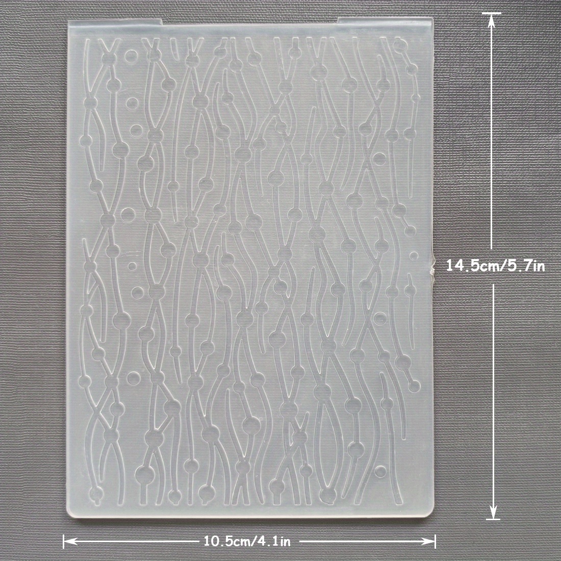 Twill Line Plastic Embossing Folder Stencil Template For