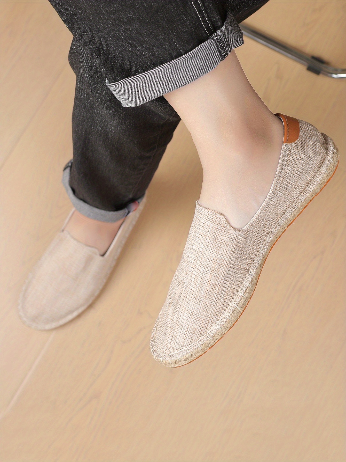 Men's Espadrille Shoes, Casual Slip-on Shoes, Comfortable Walking Shoes -  Temu