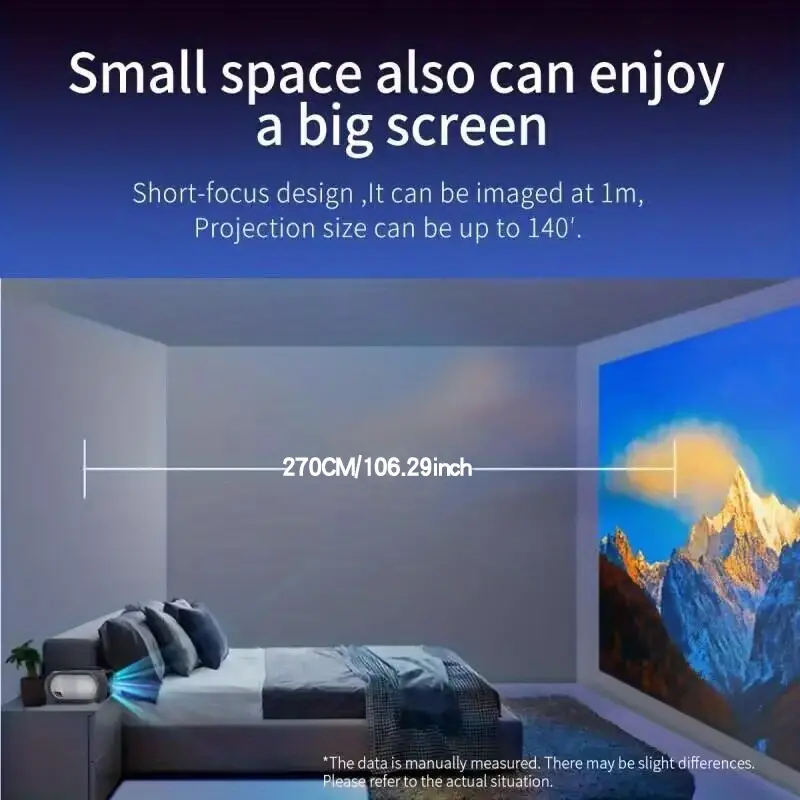 t7 us 720p hot sale hd home theater mini portable intelligent projector pocket digital projector details 2