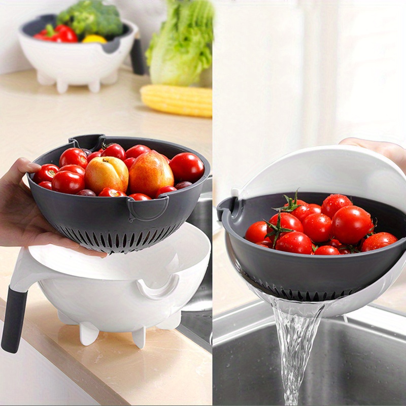 Youpin Multi-functional Manual Fruit Vegetable Cutter Bowl Kitchen Slicer  Grater With Drain Basket Slicer for Food Smart Home