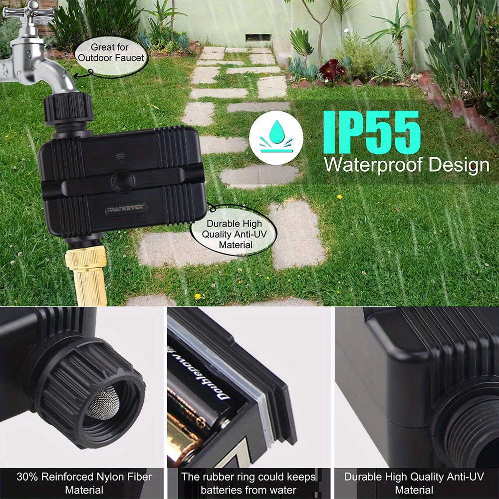 Frogbro Smart Garden Watering Timer Wifi App Remote Control Automatic Drip  Irrigation Controller Smart Water Valve Garden Automatic Watering System  For Outdoor Yard, Lawn - Temu