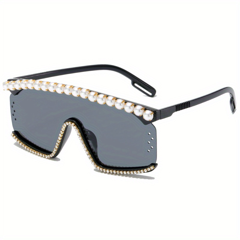 Louis Vuitton Womens Studded Gold Gradient Rimless Sunglasses