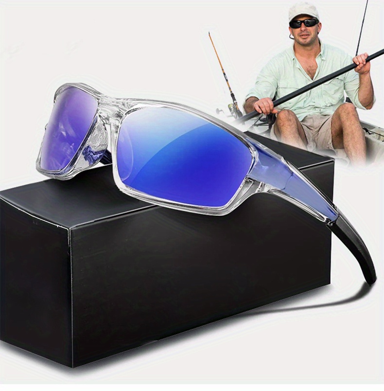 Gafas de sol polarizadas para hombre, ciclismo, conducir, pesca, 100%  protección UV